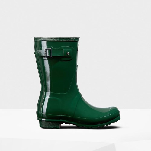 Hunter Original Gloss Short Rain Boots For Womens - NZ V9736